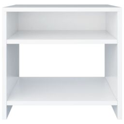 Berkfield Home Bedside Cabinet White 40x30x40 cm Engineered Wood - Size: 40 x 30 x 40 cm - thumbnail 4