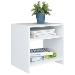 Berkfield Home Bedside Cabinet White 40x30x40 cm Engineered Wood - Size: 40 x 30 x 40 cm - thumbnail 3
