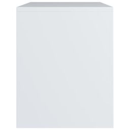 Berkfield Home Bedside Cabinet White 40x30x40 cm Engineered Wood - Size: 40 x 30 x 40 cm - thumbnail 5