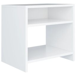 Berkfield Home Bedside Cabinet White 40x30x40 cm Engineered Wood - Size: 40 x 30 x 40 cm - thumbnail 2
