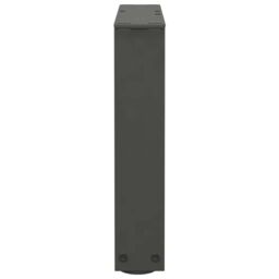 Berkfield Home Dining Table Legs V-Shape 2 pcs Anthracite 30x(30-31.3) cm Steel in Black - thumbnail 6