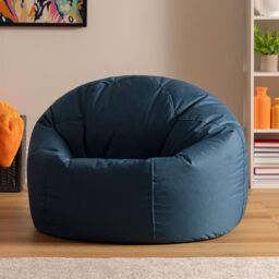 icon Classic Indoor Outdoor Bean Bag Yellow Bean Bag Chair in Teal