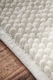Bianca 'Aspen Bobble' Bath Runner in White - thumbnail 2