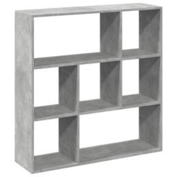 Berkfield Home Room Divider Bookcase Concrete Grey 102x29x103.5 cm Engineered Wood - thumbnail 7