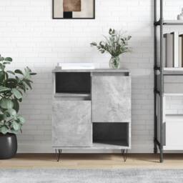 Berkfield Home Sideboard Concrete Grey 60x35x70 cm Engineered Wood - Size: 60 x 35 x 70 cm - thumbnail 2