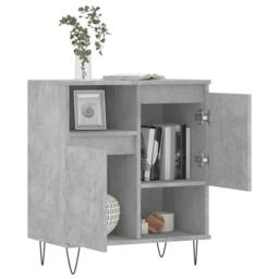 Berkfield Home Sideboard Concrete Grey 60x35x70 cm Engineered Wood - Size: 60 x 35 x 70 cm - thumbnail 4