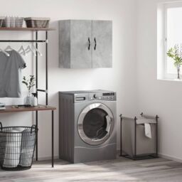 Berkfield Home Wall Cabinet Concrete Grey 60x31x60 cm Engineered Wood - Size: 60 x 31 x 60 cm - thumbnail 1