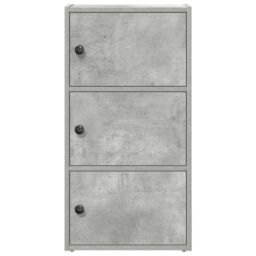 Berkfield Home Bookcase Concrete Grey 40x24x77 cm Engineered Wood - Size: 40 x 24 x 77 cm - thumbnail 4