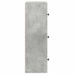 Berkfield Home Bookcase Concrete Grey 40x24x77 cm Engineered Wood - Size: 40 x 24 x 77 cm - thumbnail 6