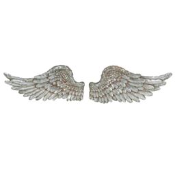Marco Paul 2pc Silver Angel Wings Wall Ornament - thumbnail 3