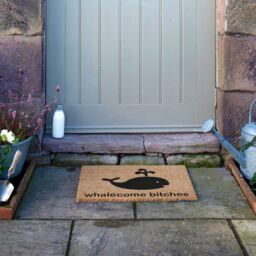 Artsy Mats Whalecome Doormat - Regular 60x40cm in Black - Size: 40 cm x 60 cm - thumbnail 6