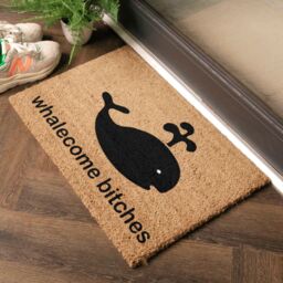Artsy Mats Whalecome Doormat - Regular 60x40cm in Black - Size: 40 cm x 60 cm - thumbnail 3