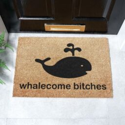 Artsy Mats Whalecome Doormat - Regular 60x40cm in Black - Size: 40 cm x 60 cm - thumbnail 2