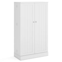 Costway 104 cm Tall Kitchen Pantry Cabinet Cupboard Storage Cabinet in White - thumbnail 9
