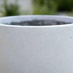 Primrose White Handmade Egg Shape Fiberstone Indoor Outdoor Planter 36cm - thumbnail 3