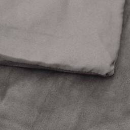 Berkfield Home Soft Weighted Blanket with Cover Grey 120x180 cm 9 kg Fabric - thumbnail 4