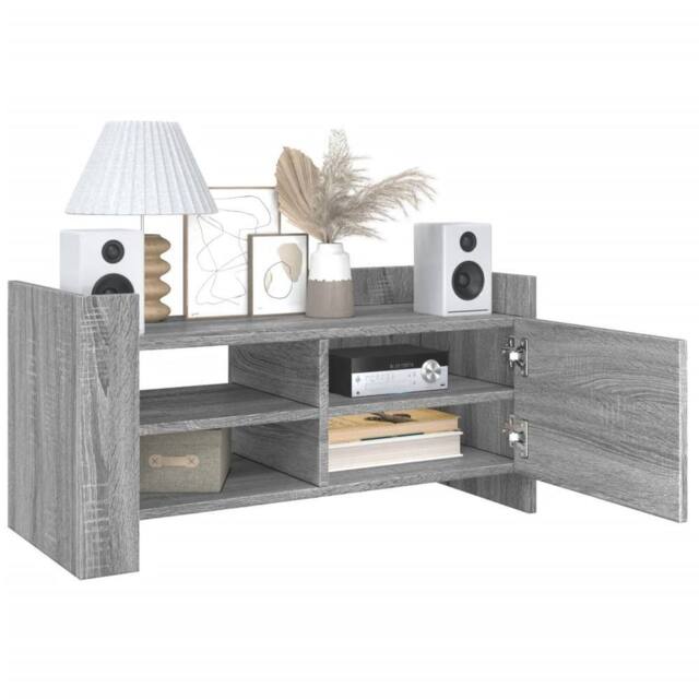 Berkfield Home TV Cabinet Grey Sonoma 80x35x40 cm Engineered Wood - Size: 80 x 35 x 40 cm - image 1