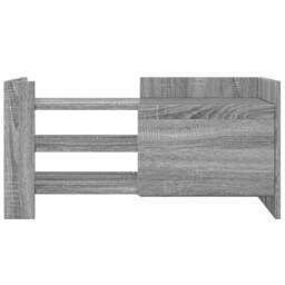 Berkfield Home TV Cabinet Grey Sonoma 80x35x40 cm Engineered Wood - Size: 80 x 35 x 40 cm - thumbnail 4