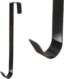 Shatchi 38Cm Metal Wreath Hanger - Stylish & Durable in Black - Size: 1 Pack - thumbnail 3