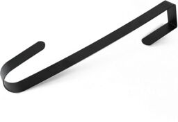 Shatchi 38Cm Metal Wreath Hanger - Stylish & Durable in Black - Size: 1 Pack - thumbnail 5