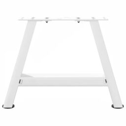 Berkfield Home Coffee Table Legs A-Shaped 2 pcs White¬†40x(30-31) cm Steel in White - thumbnail 5