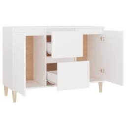 Berkfield Home Sideboard White 103.5x35x70 cm Engineered Wood - thumbnail 4