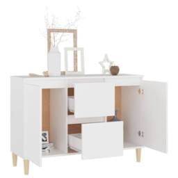 Berkfield Home Sideboard White 103.5x35x70 cm Engineered Wood - thumbnail 1