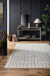 Origin Greek Key Beige/Cream in Cream - Size: 80 cm x 150 cm - thumbnail 1