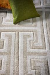 Origin Greek Key Beige/Cream in Cream - Size: 80 cm x 150 cm - thumbnail 3