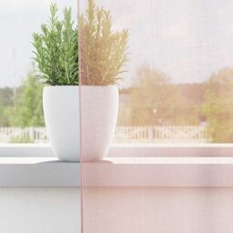 Berkfield Home Voile Curtains with Rod Pockets 2 pcs Light Pink - thumbnail 3