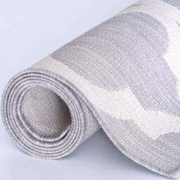 THE RUGS Outdoor Indoor Moroccan Garden Patio Rug Weatherproof Jet Washable in Grey - Size: 200 cm x 290 cm - thumbnail 6