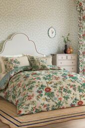 Sanderson 'Lophura' Cotton Duvet Cover Set - Size: Super King - thumbnail 1
