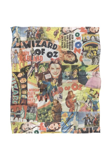 Warner Brothers The Wizard Of Oz Officially Licensed Silky Touch Super Soft Throw Blanket 152 x 127 cm in White - image 1