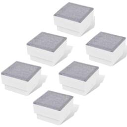 Berkfield Home LED Inground Lights 6 pcs 100x100x68 mm in White - thumbnail 3
