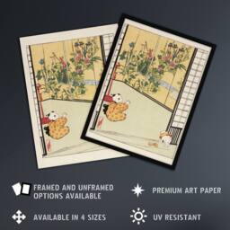 Artery8 Helen Hyde Japanese Home Interior Decoration Framed Wall Art Print - Size: A4 - thumbnail 2
