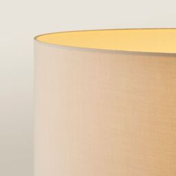 ValueLights Morrigan Natural Wood Tripod Floor Lamp & Fabric Drum Shade & Bulb - thumbnail 4