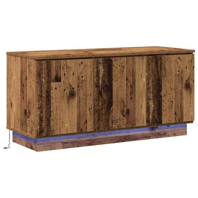 Berkfield Home TV Cabinet Old Wood 100x38x49 cm Engineered Wood in Brown - Size: 100 x 38 x 49 cm - image 1