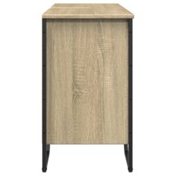 Berkfield Home Bathroom Sink Cabinet Sonoma Oak 91x35x60 cm Engineered Wood - Size: 91 x 35 x 60 cm - thumbnail 5