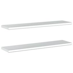 Berkfield Home Wall Shelves 2 pcs 100x23.5x3 cm Silver Stainless Steel - thumbnail 7