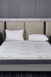 Ezysleep 18cm Bamboo Memory Foam Mattress in White - Size: Double - thumbnail 3