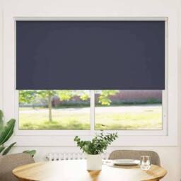 Berkfield Home Roller Blind Blackout 140 x 175 cm Marine in Blue - thumbnail 1