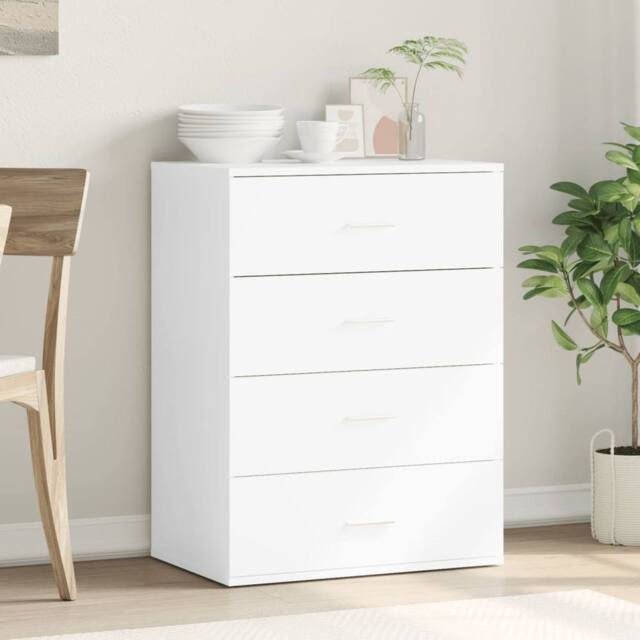 Berkfield Home Sideboard White 60x39x80 cm Engineered Wood - Size: 60 x 39 x 80 cm - image 1