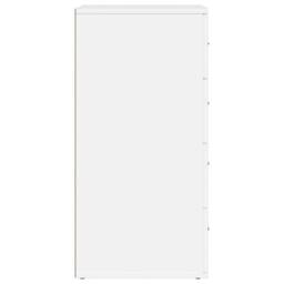 Berkfield Home Sideboard White 60x39x80 cm Engineered Wood - Size: 60 x 39 x 80 cm - thumbnail 7