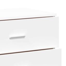 Berkfield Home Sideboard White 60x39x80 cm Engineered Wood - Size: 60 x 39 x 80 cm - thumbnail 9
