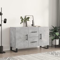 Berkfield Home Sideboard Concrete Grey 100x36x60 cm Engineered Wood - Size: 100 x 36 x 60 cm - thumbnail 1