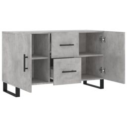 Berkfield Home Sideboard Concrete Grey 100x36x60 cm Engineered Wood - Size: 100 x 36 x 60 cm - thumbnail 5