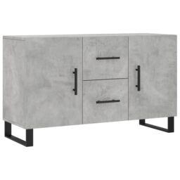 Berkfield Home Sideboard Concrete Grey 100x36x60 cm Engineered Wood - Size: 100 x 36 x 60 cm - thumbnail 2