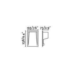 Netlighting Soun LED Outdoor Recessed Wall Light Dark Grey IP65 - thumbnail 2