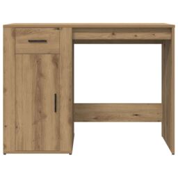 Berkfield Home Desk Artisan Oak 100x49x75 cm Engineered Wood in Brown - Size: 100 x 49 x 75 cm - thumbnail 4