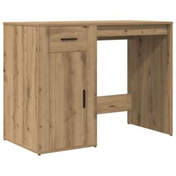 Berkfield Home Desk Artisan Oak 100x49x75 cm Engineered Wood in Brown - Size: 100 x 49 x 75 cm - thumbnail 2